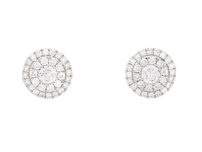Jewellery, EARRINGS, 18K white gold