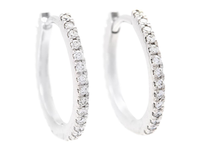 Jewellery, EARRINGS, 18K white gold