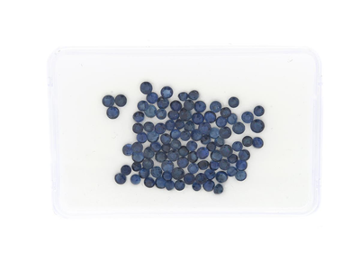 Gemstones, BLUE SAPPHIRES, round cut 8,98 ctw