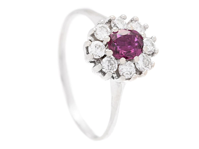 Jewellery, RING, 18K white gold