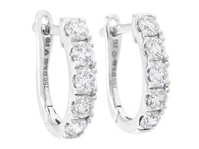Jewellery, EARRINGS, 18K white gold