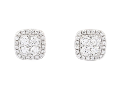 Jewellery, EARRINGS, 18K white gold
