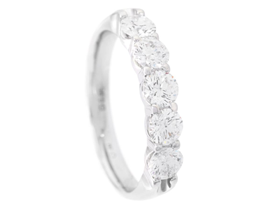 Jewellery, ETERNITY RING, 18K white gold