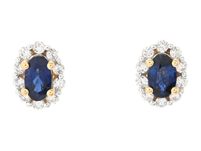 Jewellery, CLUSTER EARRINGS, 18K gold