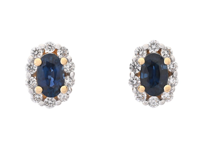 Jewellery, CLUSTER EARRINGS, 18K gold