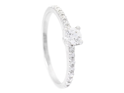 Jewellery, RING, 18K white gold