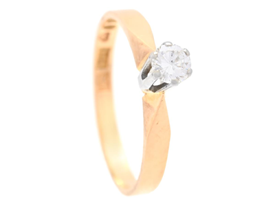 Jewellery, SOLITAIRE RING, 18K gold