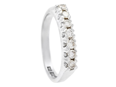 Jewellery, ETERNITY RING, 18K white gold