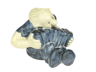 Ceramics, FIGURE, troll with accordion