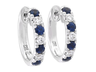 Jewellery, HOOP EARRINGS, 18K white gold