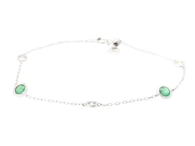 Jewellery, BRACELET, 18K white gold