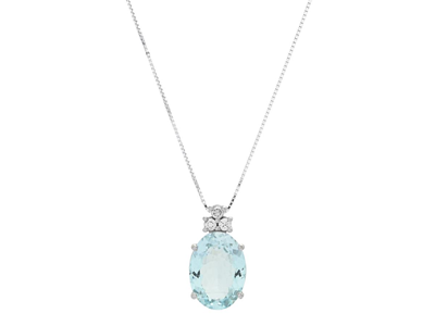 Jewellery, PENDANT WITH CHAIN, 18K white gold