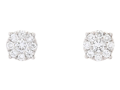 Jewellery, EARRINGS, 18K white gold