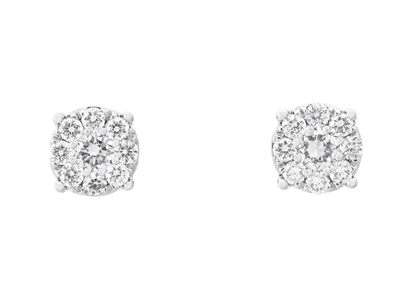 Jewellery, EARRINGS, 18K white gold
