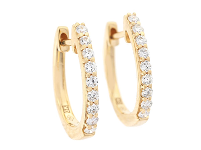 Jewellery, HOOP EARRINGS, 18K gold