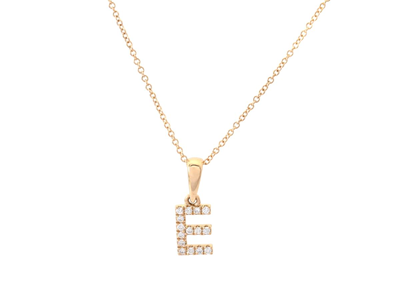 Jewellery, LETTER PENDANT WITH CHAIN, letter E