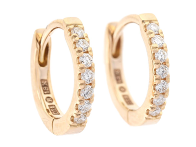 Jewellery, HOOP EARRINGS, 18K gold