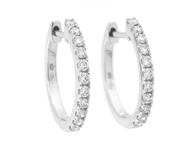 Jewellery, EARRINGS, 18K white gold