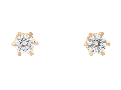 Jewellery, SOLITAIRE EARRINGS, 18K gold