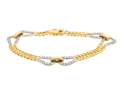 Jewellery, BRACELET, 18K gold/white gold