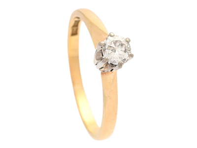 Jewellery, SOLITAIRE RING, 18K gold