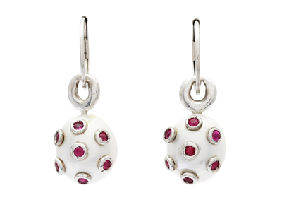 Jewellery, PEARL EARRINGS, 18K white gold