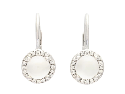 Jewellery, EARRINGS, 18K white gold