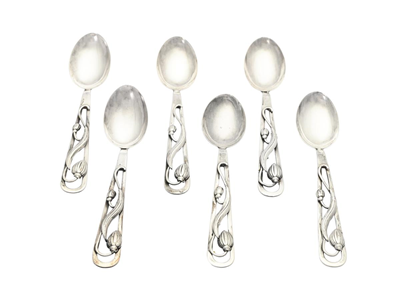 Silverware, SMALL COFFEE SPOONS, 6 pcs
