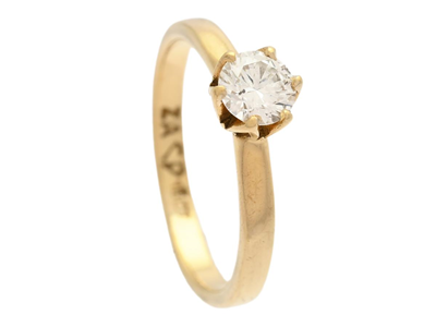 Jewellery, SOLITAIRE RING, 18K gold