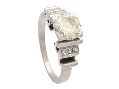 Jewellery, RING, platinum