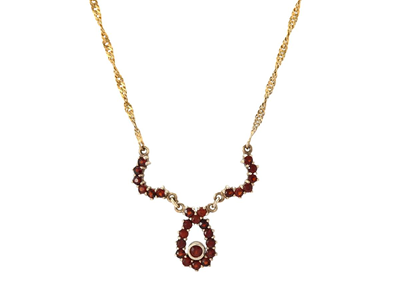 Jewellery, NECKLACE, gilt silver