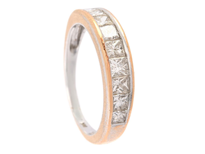 Jewellery, ETERNITY RING, 14K rhodium plated gold