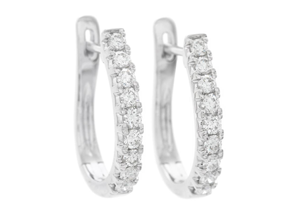 Jewellery, EARRINGS, 18K white gold