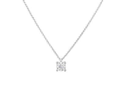 Jewellery, SOLITAIRE NECKLACE, 18K white gold