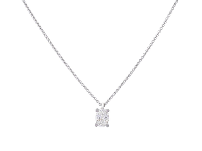 Jewellery, SOLITAIRE NECKLACE, 18K white gold