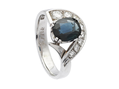 Jewellery, RING, 18K white gold