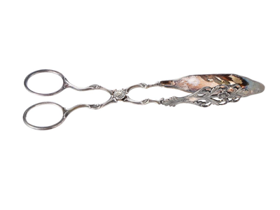 Silverware, PASTRY TONG, silver