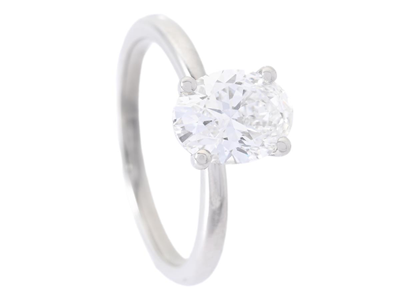 Jewellery, SOLITAIRE RING, platinum