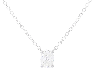 Jewellery, SOLITAIRE NECKLACE, 18K white gold
