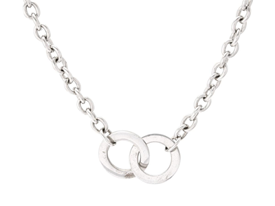 Jewellery, NECKLACE, sterling silver/18K gold
