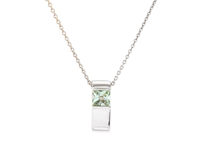 Jewellery,  PENDANT WITH CHAIN, 18K white gold
