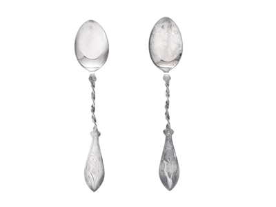 Silverware, COFFEE SPOONS, 2 items