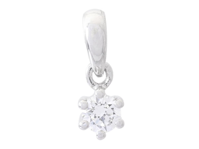 Jewellery, SOLITAIRE PENDANT, 18K white gold