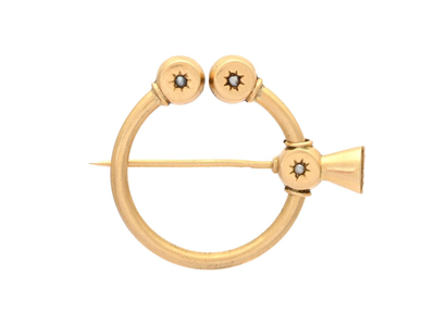 Jewellery, COSTUME JEWELLERY/BUCKLE, 18K gold