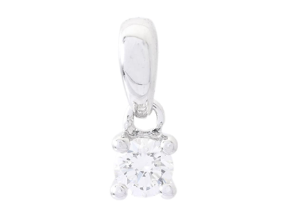 Jewellery, SOLITAIRE PENDANT, 18K white gold