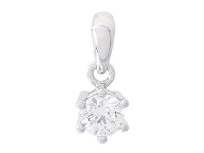 Jewellery, SOLITAIRE PENDANT, 18K white gold