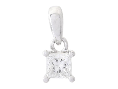 Jewellery, SOLITAIRE PENDANT, 18K white gold