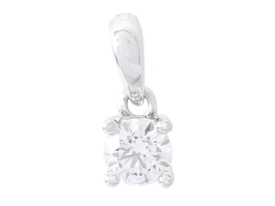 Jewellery, SOLITAIRE PENDANT, 18K white gold