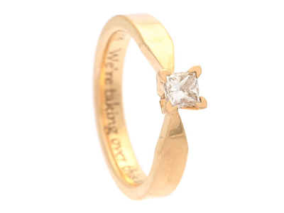 Jewellery, ENSTNESRING, 18K gold
