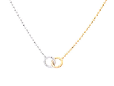 Jewellery, NECKLACE, sterling silver/gilt sterling silver